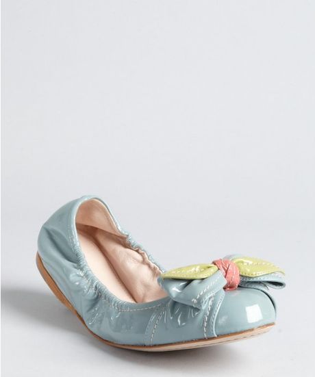 miu miu leather ballet flats