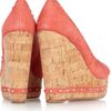 Paloma Barceló Menorca Studded Suede and Cork Wedge Sandals in Pink (gold) - Lyst
