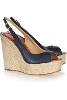 Paloma Barceló Leather Espadrille Wedge Sandals - Lyst