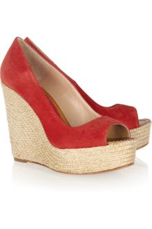 Paloma Barceló Mallorca Suede Espadrille Wedges - Lyst