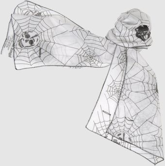 Phonz Says Black Oblong Scarf - Lyst
