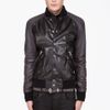 Pierre Balmain Black Leather Bomber Jacket in Black for Men - Lyst