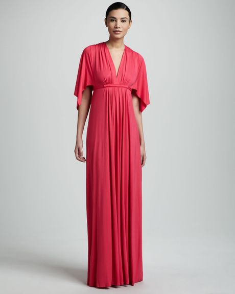 Rachel Pally Vneck Maxi Dress in Pink (geranium (pink)) - Lyst
