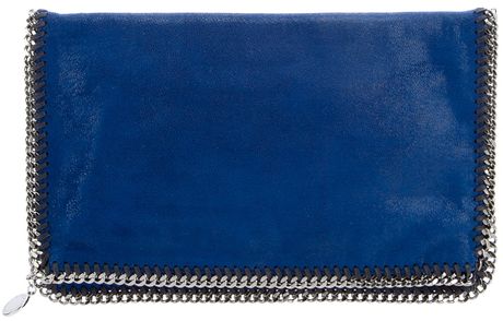 Stella Mccartney Falab Shagder Clutch in Blue - Lyst