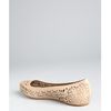 Stella Mccartney Dakar Perforated Faux Leather Ballet Flats in Beige - Lyst