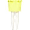 Topshop Textured Peplum Skirt in Yellow (lemon) - Lyst