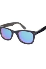 Asos Blue Revo Lens Wayfarer Sunglasses