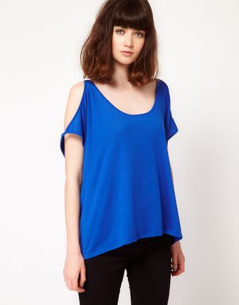  Cheap Monday Exclusive To Asos Cold Shoulder Top 