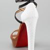 Christian Louboutin Summerissima Crisscross Platform Sandal, Brown/white in Multicolor (brown white) - Lyst