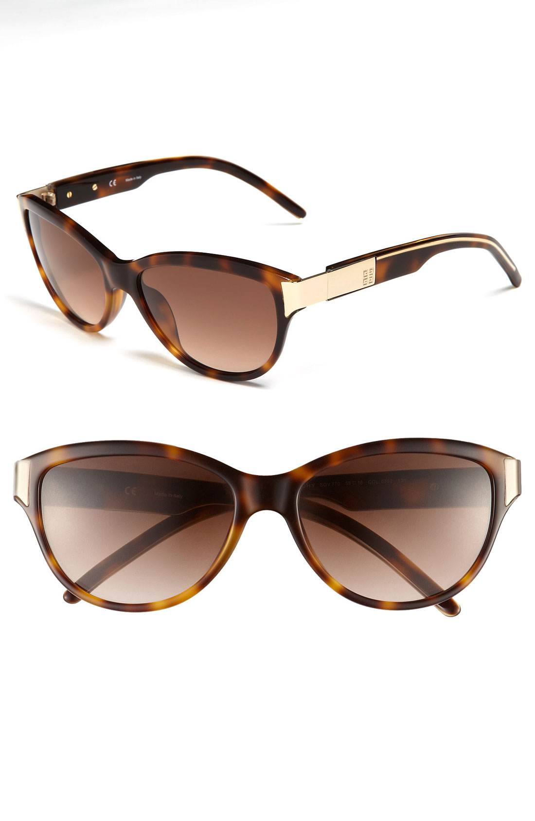 Givenchy Cats Eye Sunglasses In Brown Havana Gradient Brown Lyst 