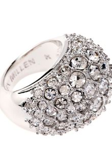 Karen Millen Encrusted Ring - Lyst