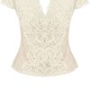 Karen Millen Summer Cotton Lace Top in White - Lyst