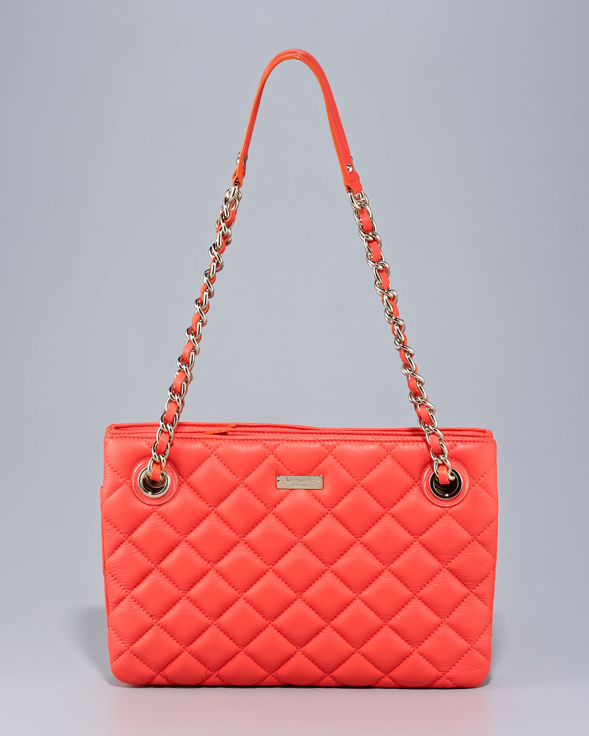 Kate Spade Leighton Quilted Leather Bag in Red (black) | Lyst