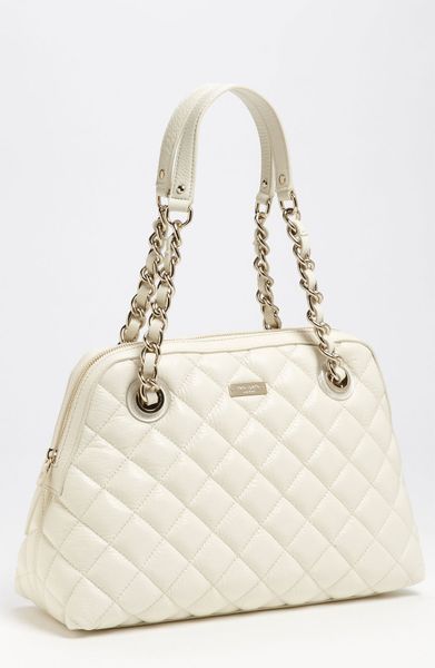 Kate Spade Gold Coast Georgina Quilted Shopper in Beige (clotted cream) - Lyst