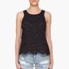 Marc By Marc Jacobs Black Palmetto Eyelet Tank Top in Black - Lyst