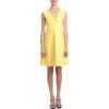 Marni Vneck Dress in Yellow - Lyst