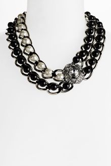 St. John Glass Pearl Stone Necklace - Lyst