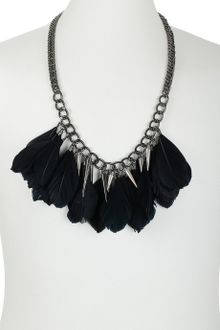 Topman Feather and Spike Chain - Lyst