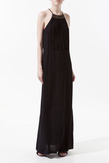 Zara Dress with Plaited Collar - Lyst