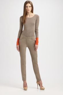 Akris Punto Colorblock Cuff Wool Sweater - Lyst