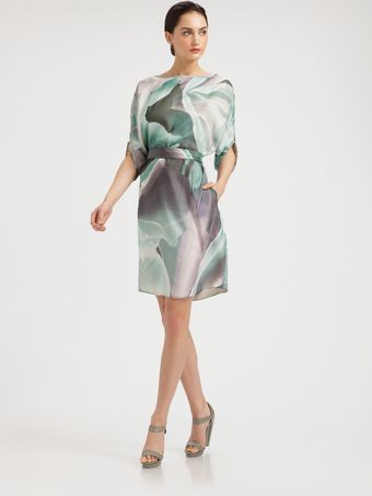  Watercolor Lily Blouson Dress 