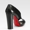 Christian Louboutin Leather Sandals in Black - Lyst