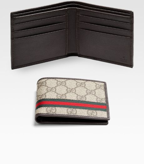 Gucci Gg Plus Billfold in Beige for Men - Lyst