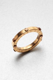 Michael Kors Rivet Accented Ring Rose Goldtone - Lyst