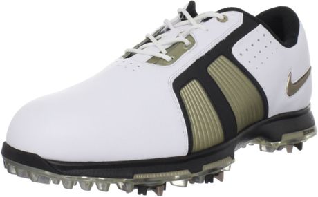 Nike Zoom Trophy Golf Shoe in White for Men (whitemetallic gold grain ...