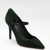 Ralph Lauren Collection Suede Mary Jane Pumps in Green - Lyst