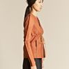 Rick Owens Rick Owens Womens Canvas and Calfskin Patch Jacket in Orange (coral) - Lyst