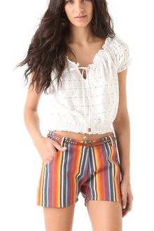 Dallin Chase Zavion Eyelet Top - Lyst
