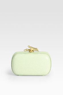 Diane Von Furstenberg Lytton Leather Sequin Small Clutch - Lyst