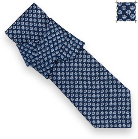 Hermes Wool La La Tie in Blue for Men - Lyst