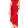Vivienne Westwood Gold Label Ball Tie Silk Crepe De Chine Dress in Red (ruby) - Lyst