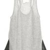 3.1 Phillip Lim Side Pleat Racerback Tank in Gray (grey) - Lyst