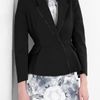 Acne Black Turner Raw Peplum Jacket in Black - Lyst