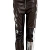 Acne Stardust Glitter Leather Trousers in Black - Lyst