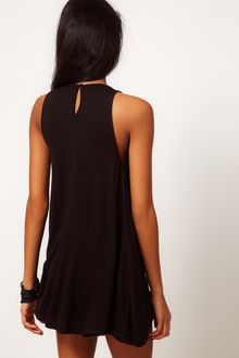 ASOS Collection Asos Tunic with Embroidery and Fringe Panel - Lyst