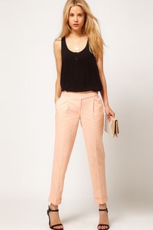 ASOS Collection Asos Linen Peg Trouser - Lyst