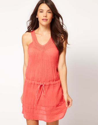 Asos Asos Cheese Cloth Beach Cover Up - Lyst