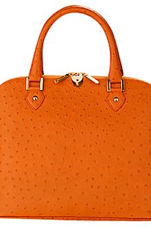 Aspinal Hepburn Ostrich Print Handbag  - Lyst
