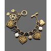 Betsey Johnson Leopard Heart in Gold (leopard) - Lyst
