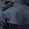 Burberry Midlength Silk Trench Coat in Blue (navy) - Lyst