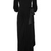 Diane Von Furstenberg Isabella Jersey Wrap Gown in Black - Lyst