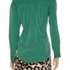 Diane Von Furstenberg Satin Blouse in Green - Lyst