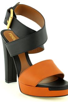 Fendi Chunky Criss Cross Sandal - Lyst