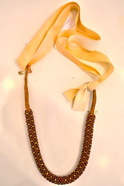 Giada Forte Beaded Necklace with Optional Silk Strap in Brown - Lyst