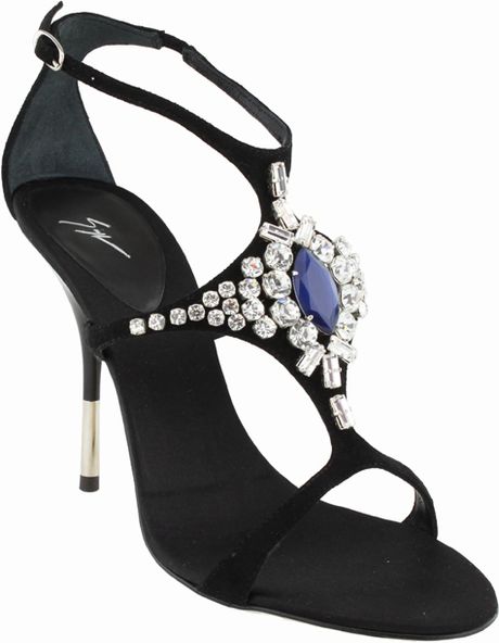 Giuseppe Zanotti Alien Jeweled Sandal in Black | Lyst