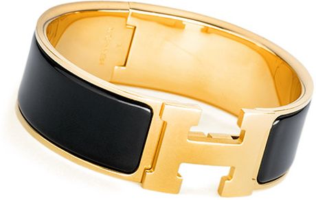 Hermes Clicclac H in Black - Lyst